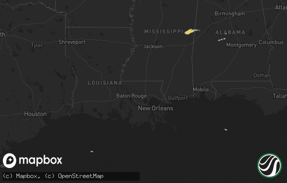 Hail map preview on 11-22-2011