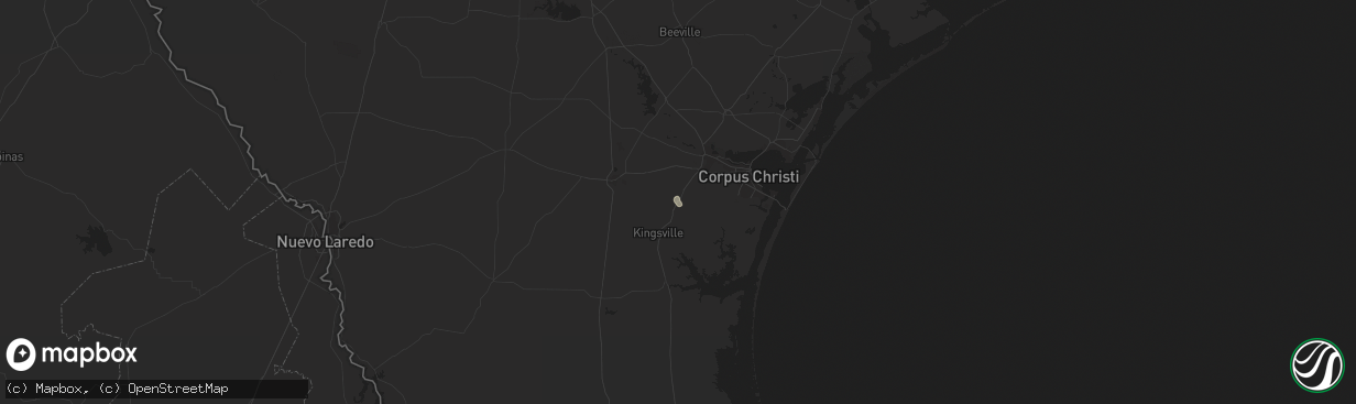 Hail map in Bishop, TX on November 23, 2012