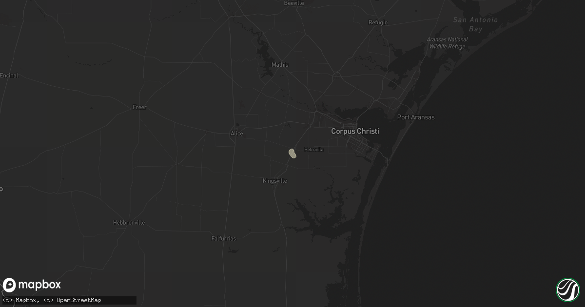 Hail map in Bishop, TX on November 23, 2012