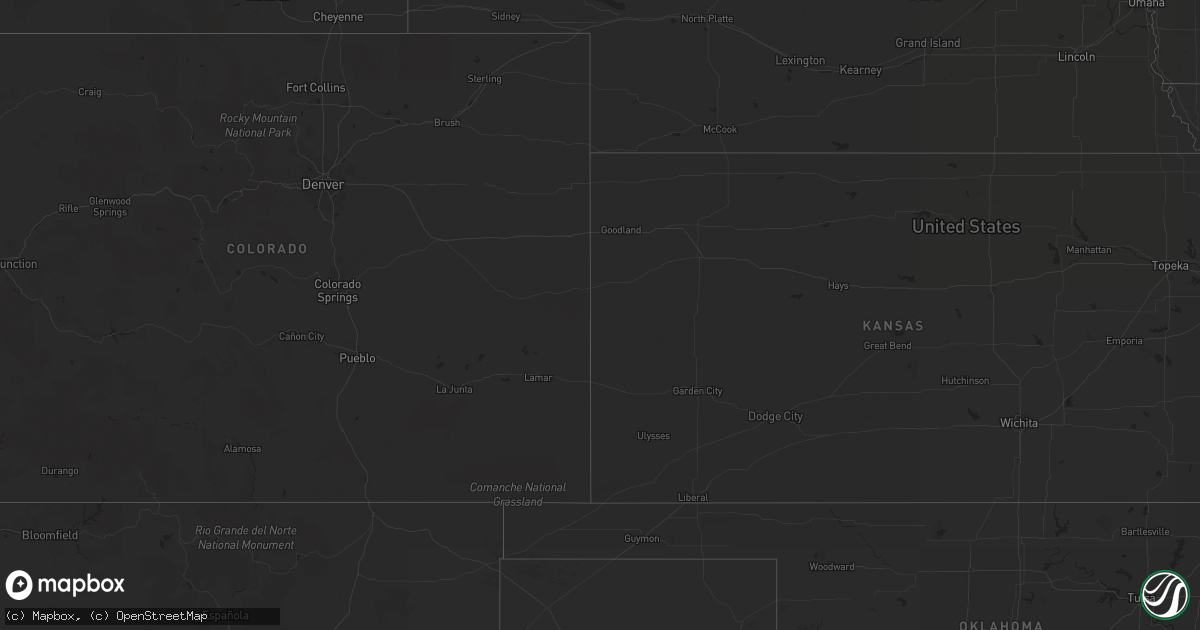Hail map on November 23, 2014