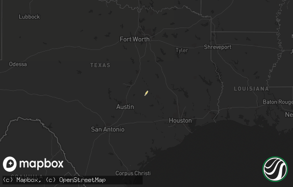 Hail map preview on 11-23-2022