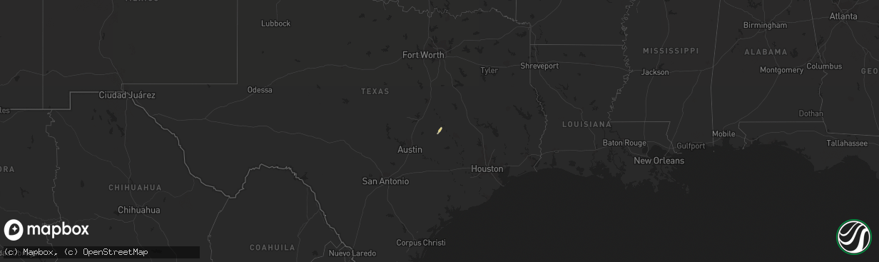 Hail map on November 23, 2022