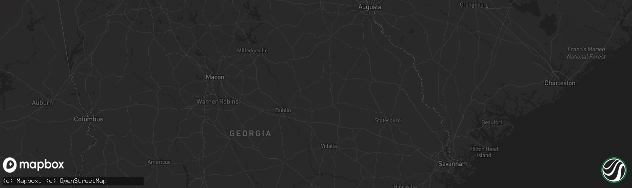 Hail map in Ty Ty, GA on November 24, 2014