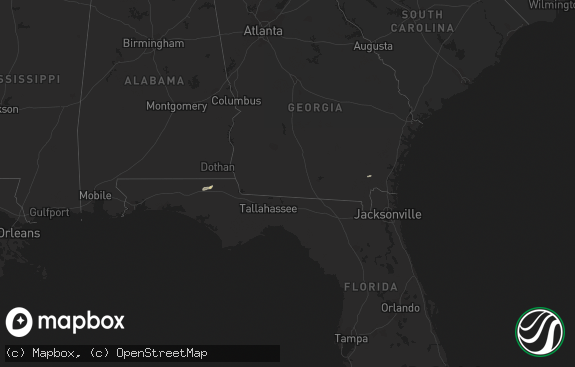 Hail map preview on 11-25-2018
