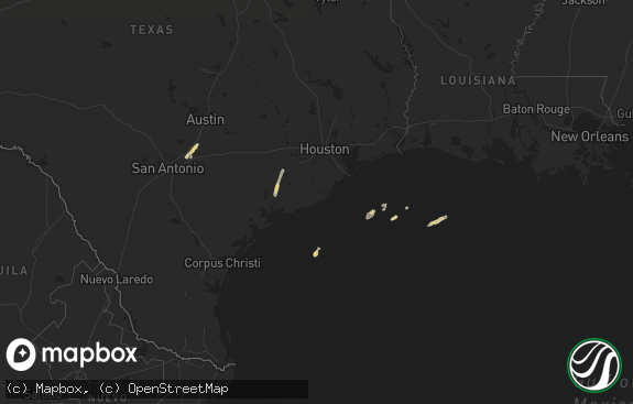 Hail map preview on 11-25-2022
