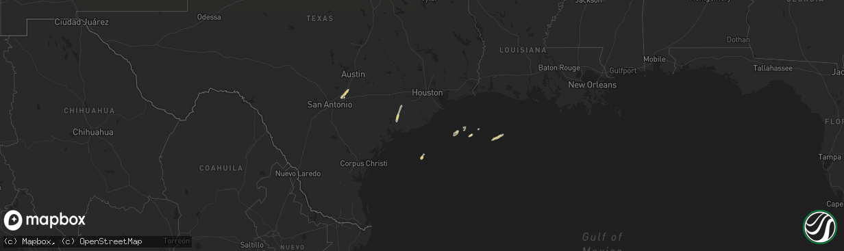 Hail map on November 25, 2022