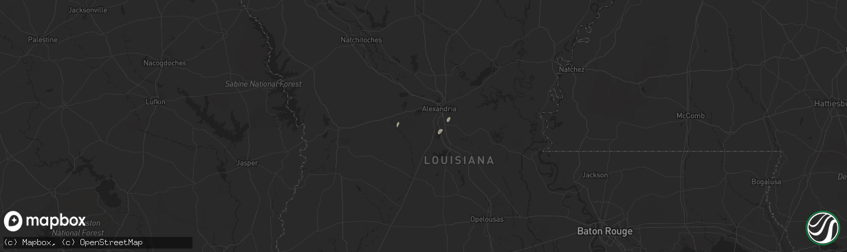 Hail map in Sieper, LA on November 26, 2011