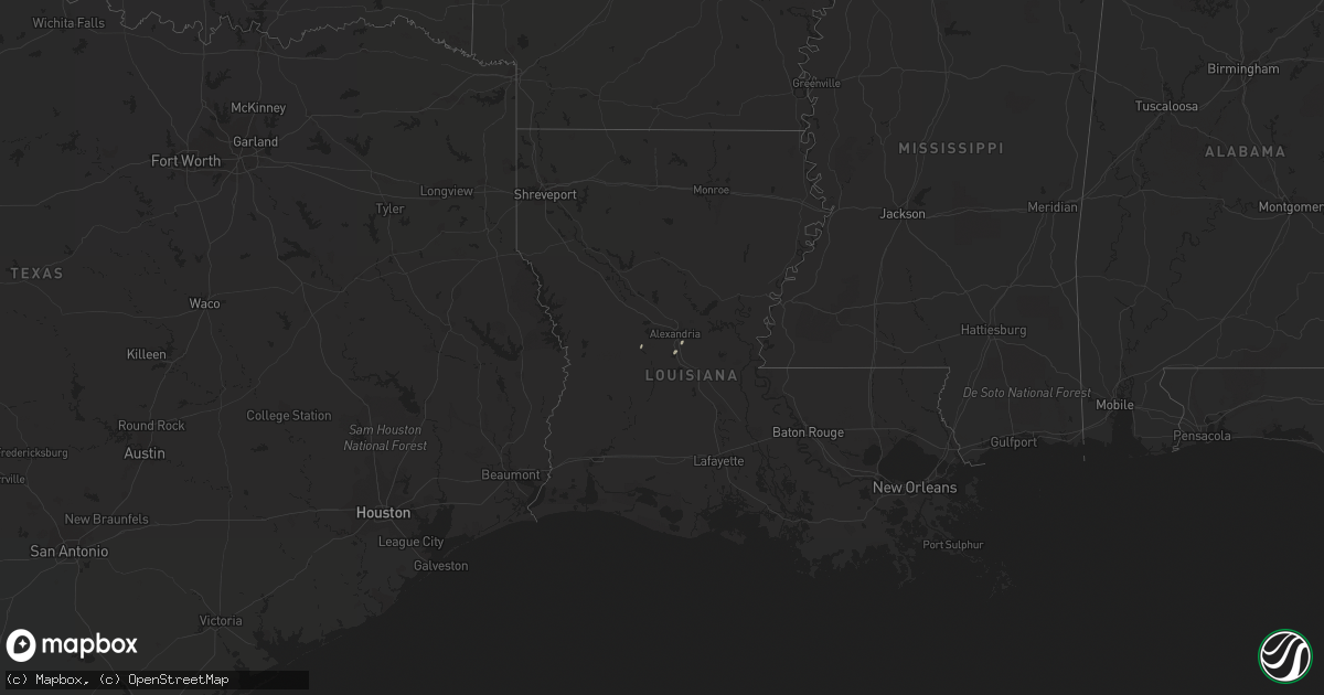 Hail map on November 26, 2011