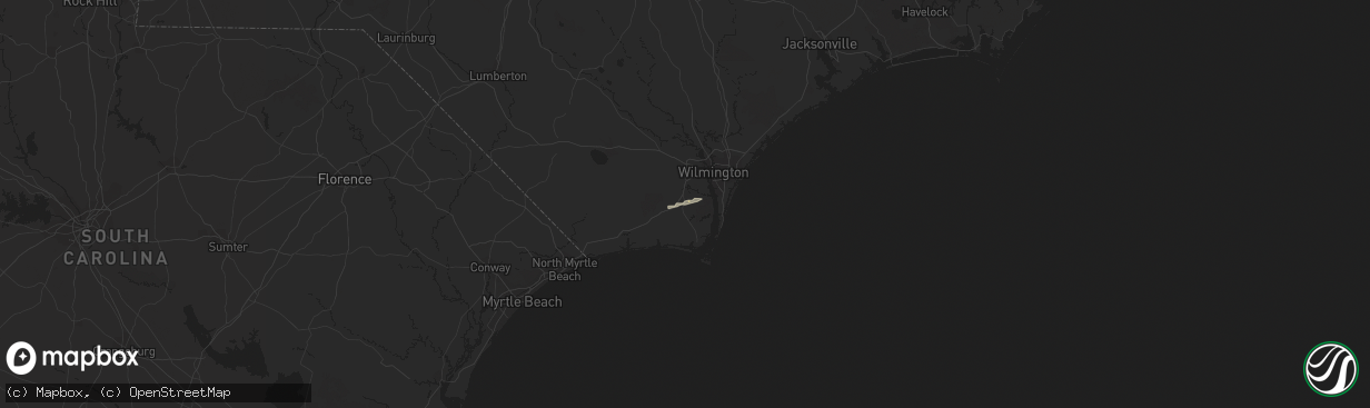 Hail map in Winnabow, NC on November 26, 2018