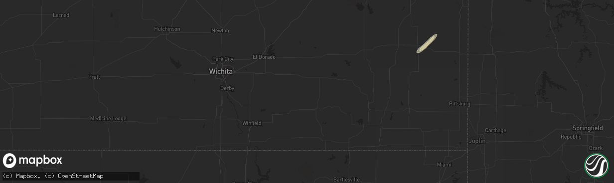 Hail map in Denison, TX on November 27, 2016