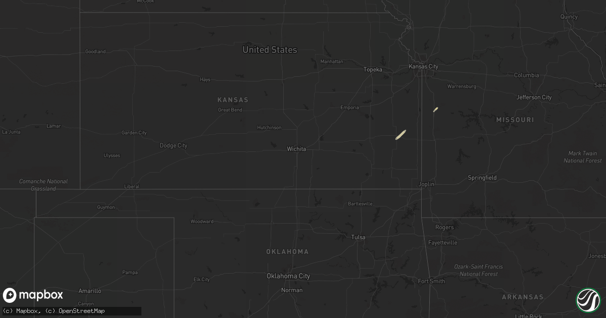 Hail map in Nebraska on November 27, 2016