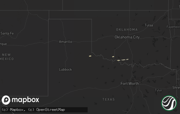 Hail map preview on 11-30-2023