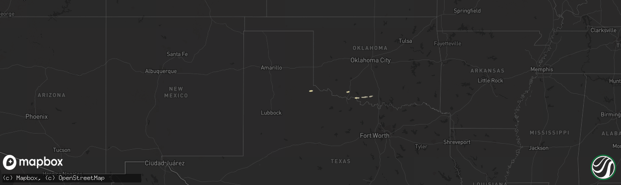 Hail map on November 30, 2023
