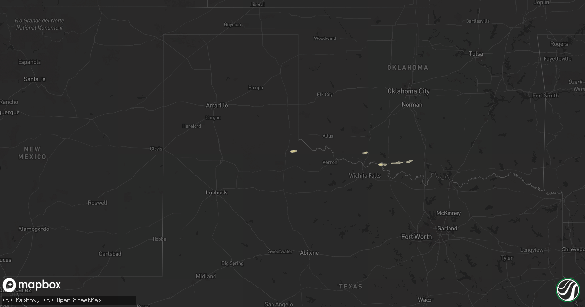 Hail map on November 30, 2023