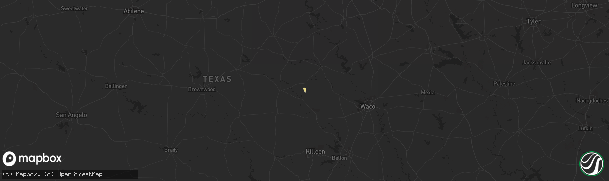 Hail map in Jonesboro, TX on December 2, 2013