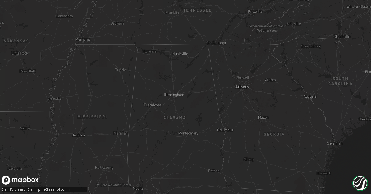 Hail map on December 2, 2013