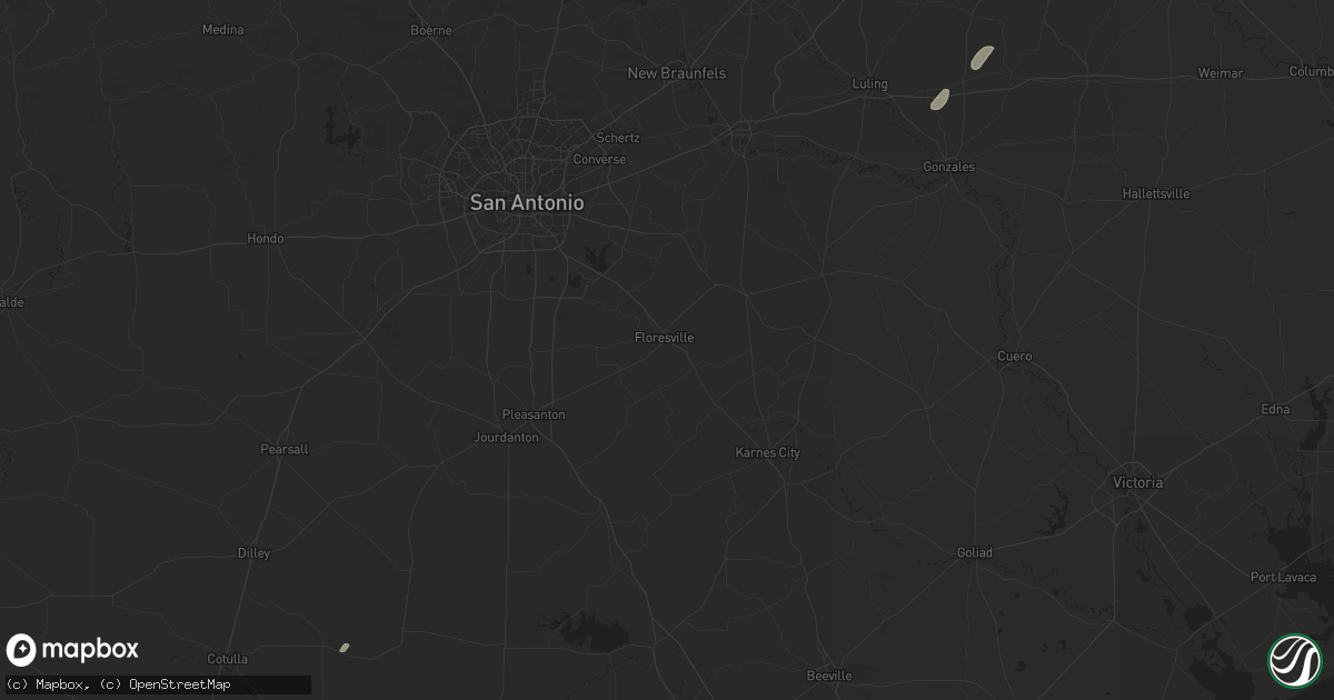Hail map in Cotulla, TX on December 2, 2016