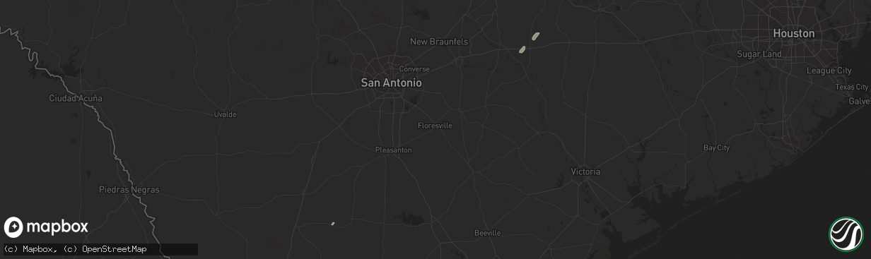 Hail map in Encinal, TX on December 2, 2016