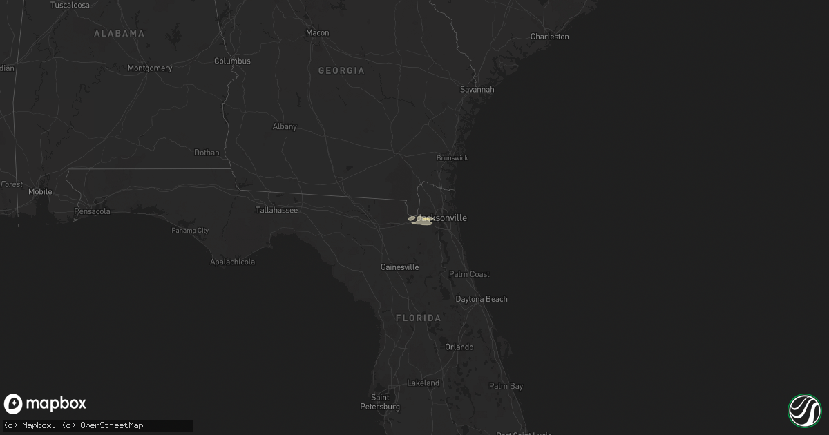 Hail map on December 2, 2023