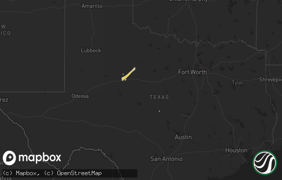 Hail map preview on 12-03-2011