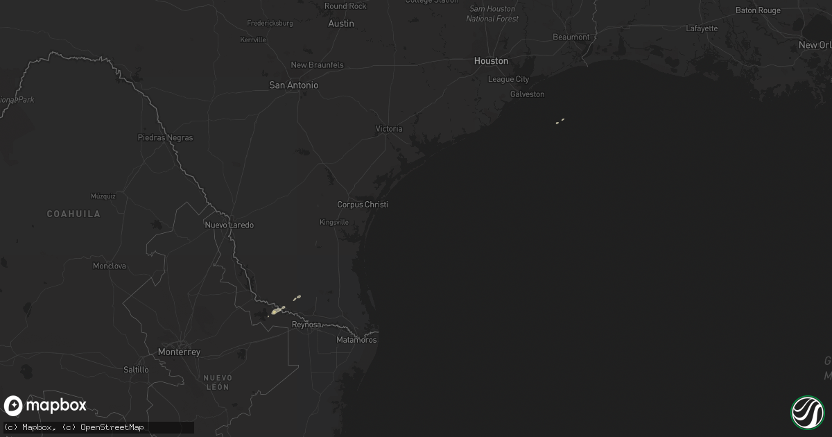 Hail map on December 3, 2016