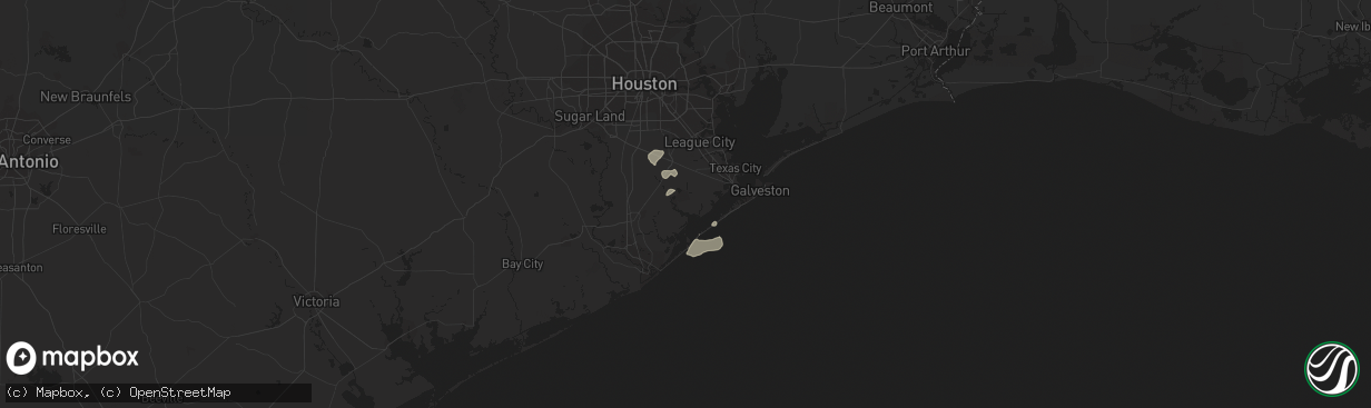 Hail map in Freeport, TX on December 3, 2017
