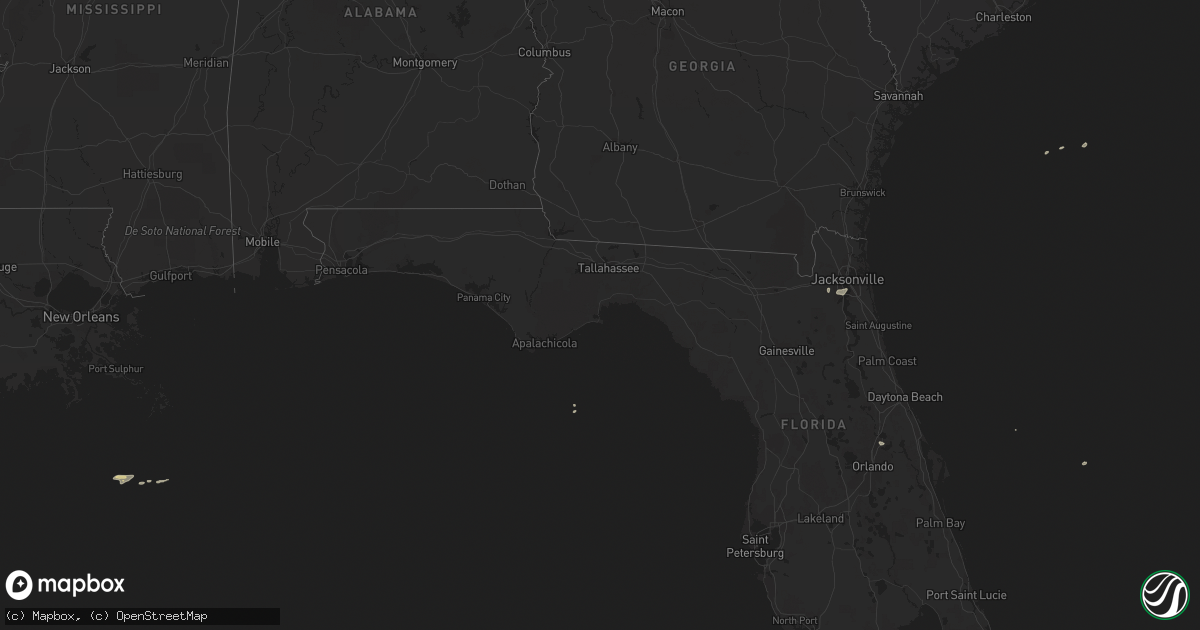 Hail map on December 3, 2018