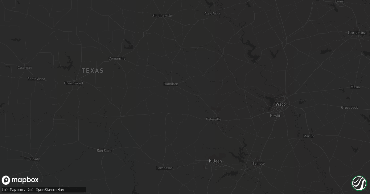 Hail map in Gilmer, TX on December 4, 2011