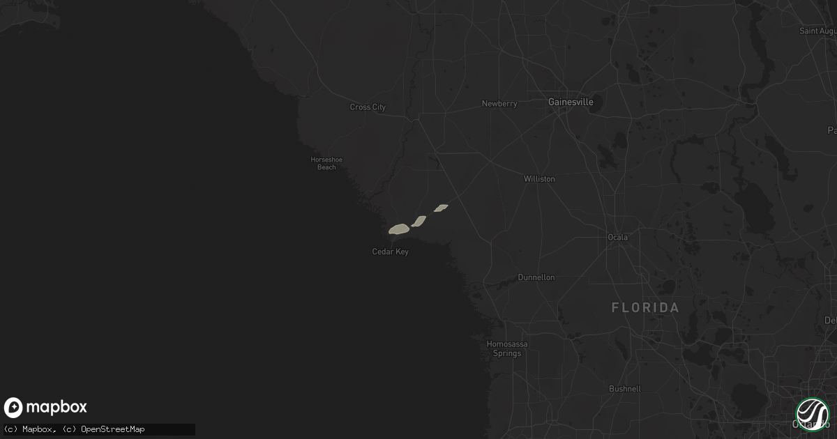 Hail map in Inglis, FL on December 8, 2017