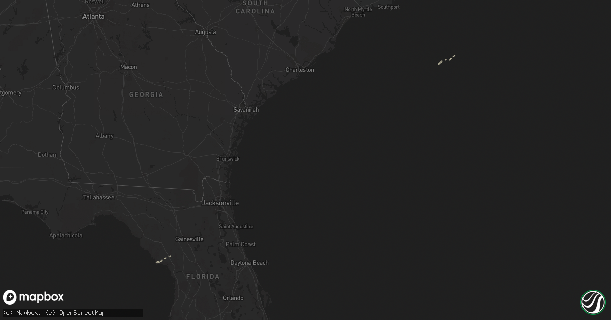 Hail map on December 8, 2017