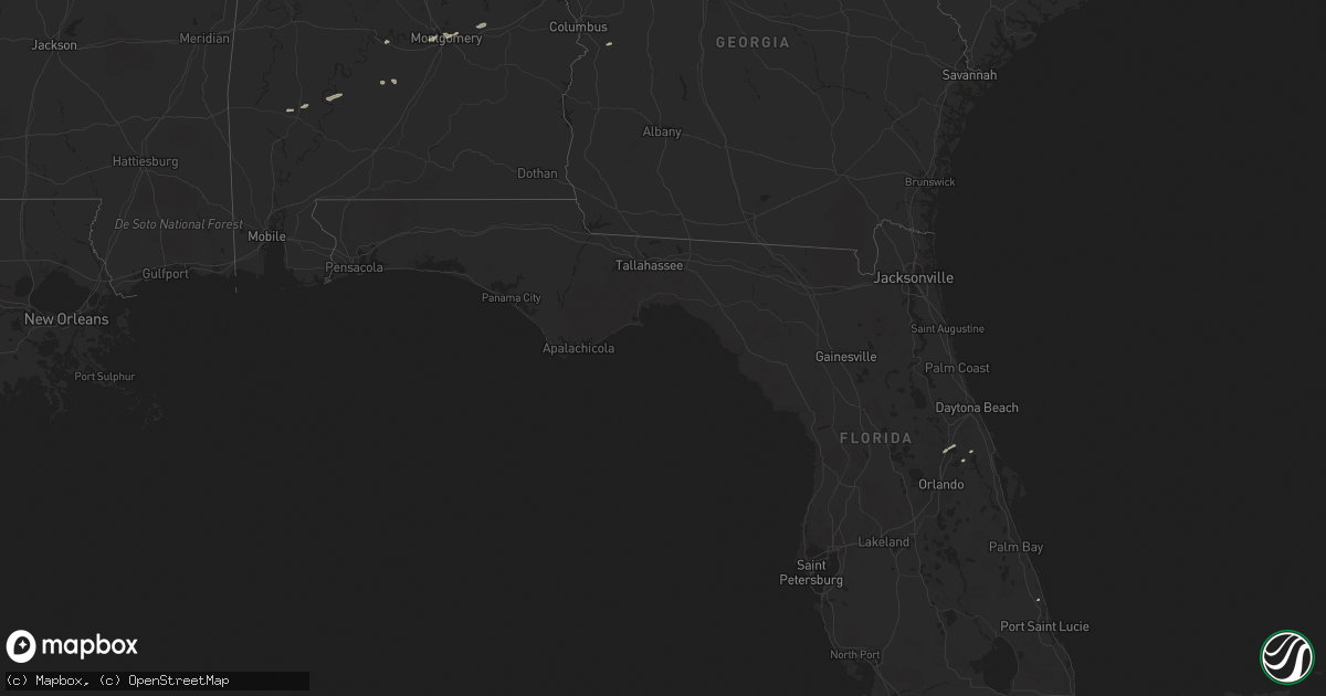 Hail map in Alabama on December 10, 2012