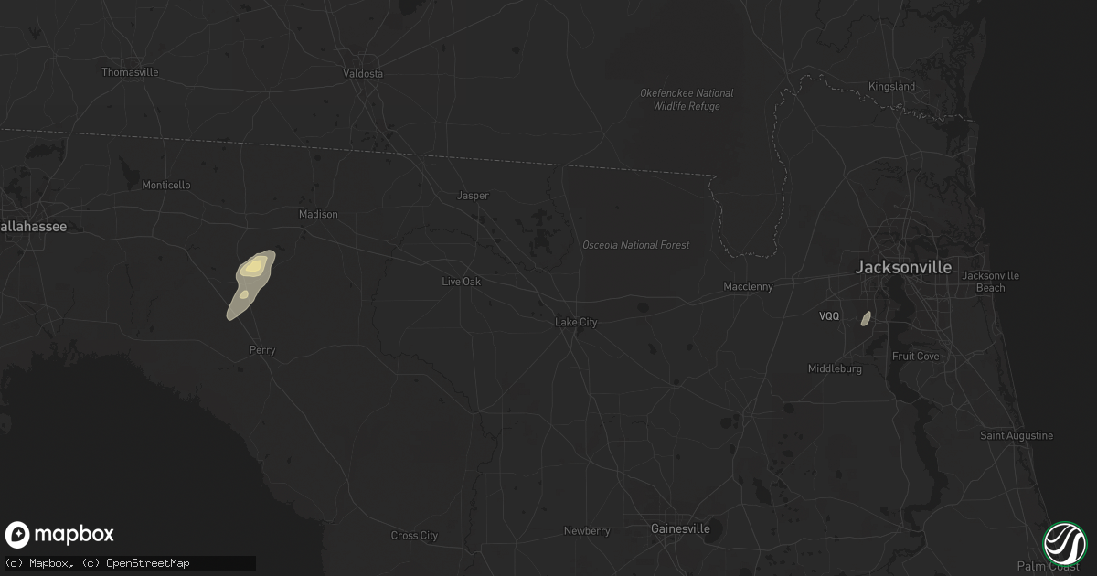 Hail map in Greenville, FL on December 11, 2011