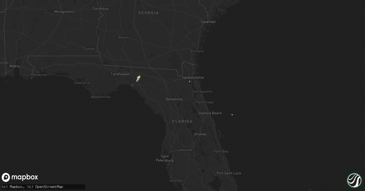 Hail map on December 11, 2011