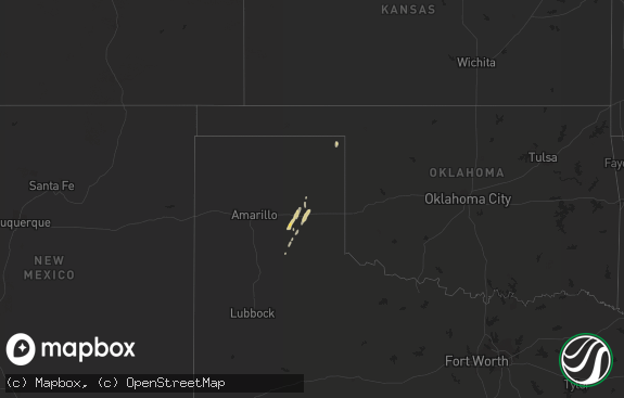 Hail map preview on 12-12-2015