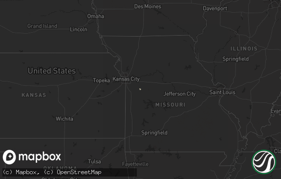 Hail map preview on 12-13-2011