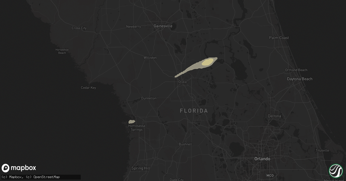 Hail map in Crystal River, FL on December 14, 2013