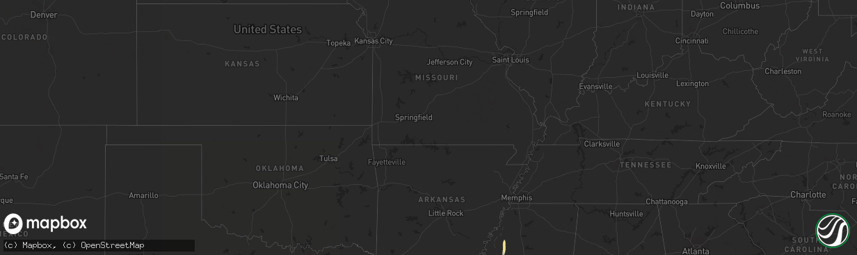 Hail map in Illinois on December 14, 2018