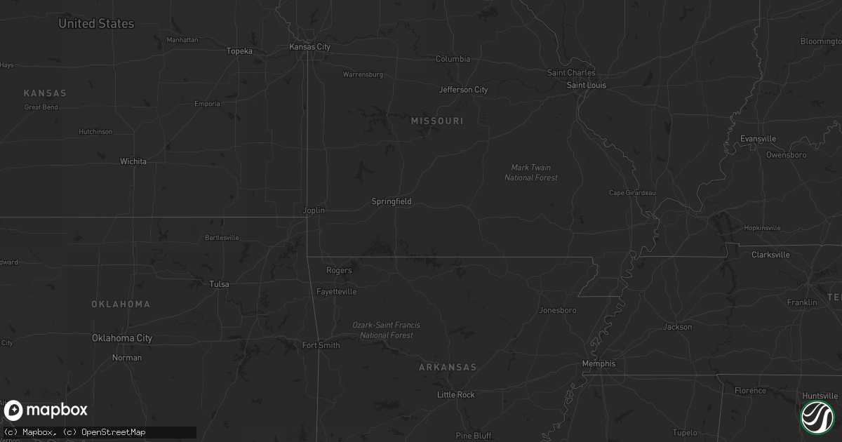 Hail map in Mississippi on December 14, 2018