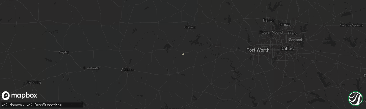 Hail map in Caddo, TX on December 15, 2011