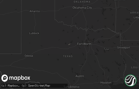 Hail map preview on 12-15-2011