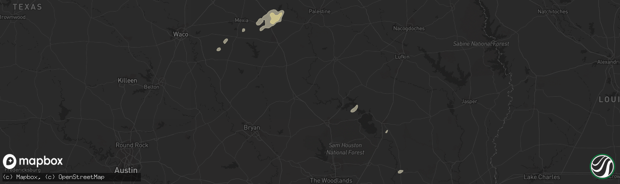 Hail map in Groesbeck, TX on December 19, 2011