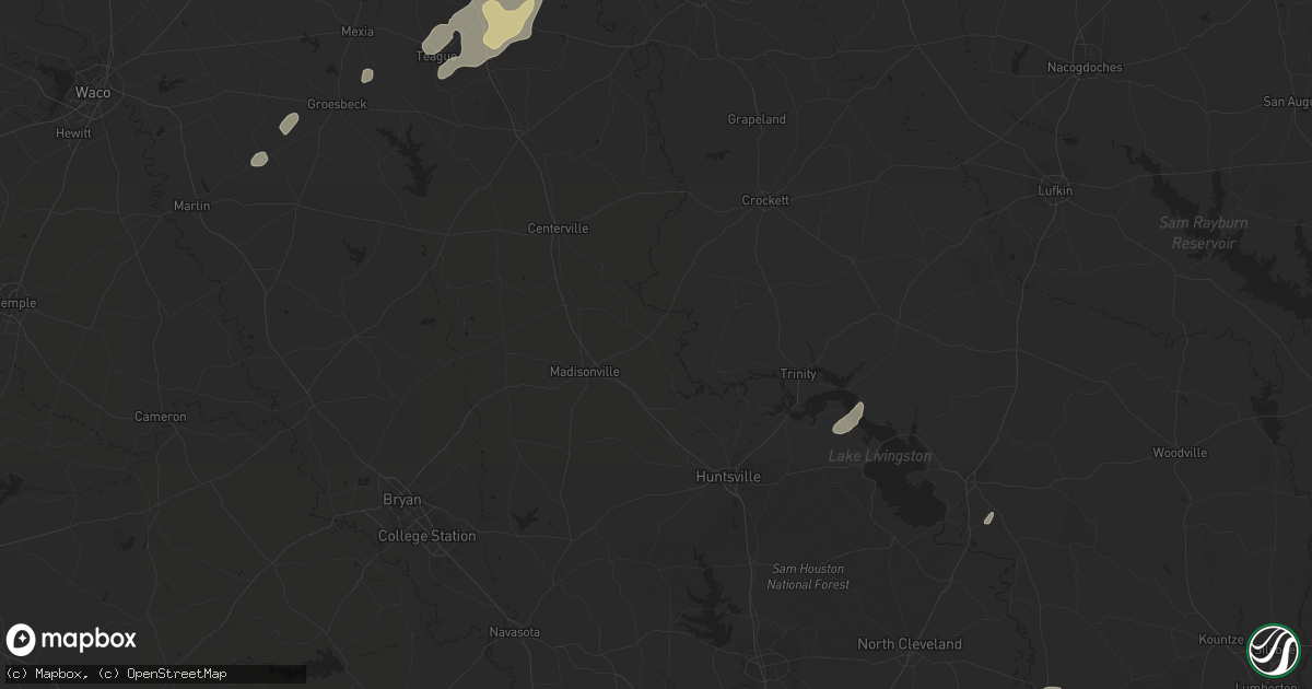 Hail map in Groesbeck, TX on December 19, 2011