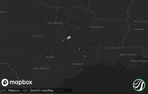 Hail map preview on 12-19-2011