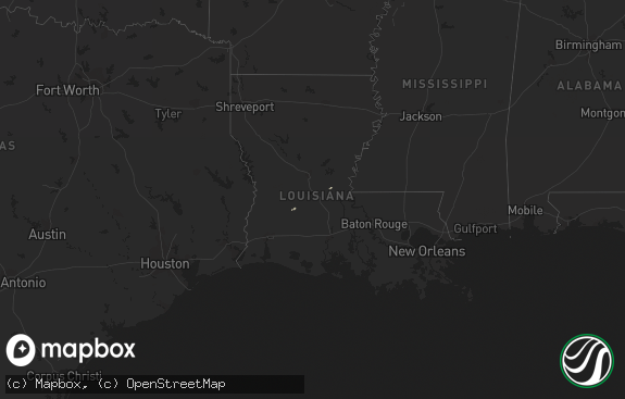Hail map preview on 12-20-2011