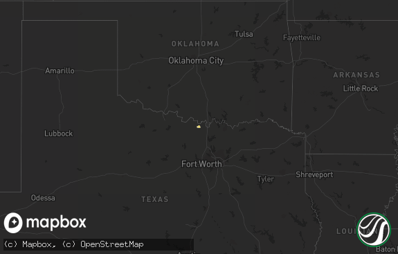 Hail map preview on 12-20-2015