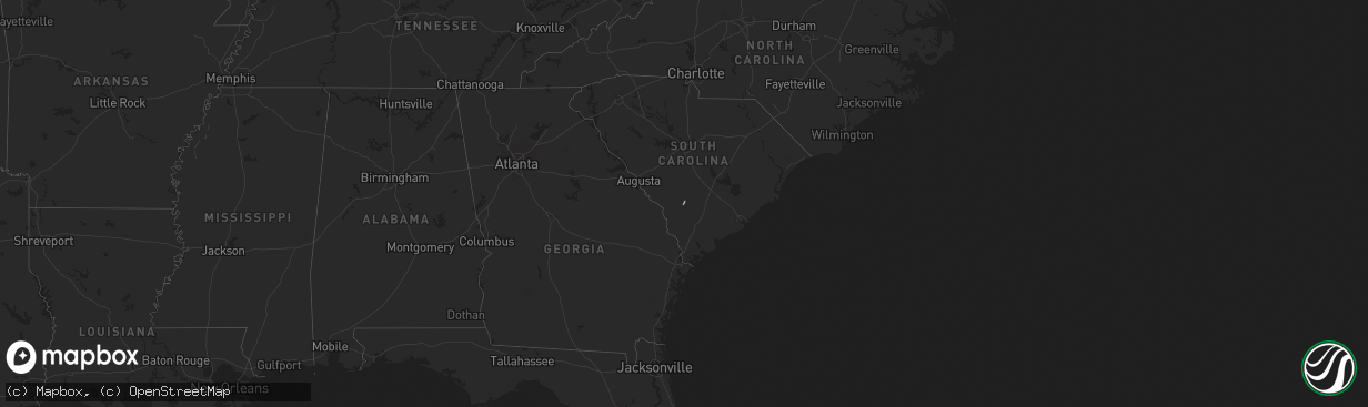 Hail map on December 21, 2022