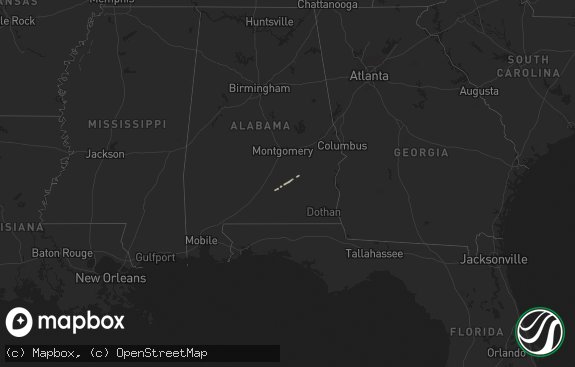 Hail map preview on 12-22-2011