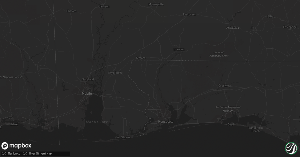 Hail map in Jeanerette, LA on December 22, 2014
