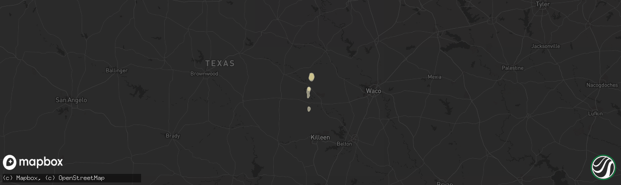 Hail map in Jonesboro, TX on December 23, 2012
