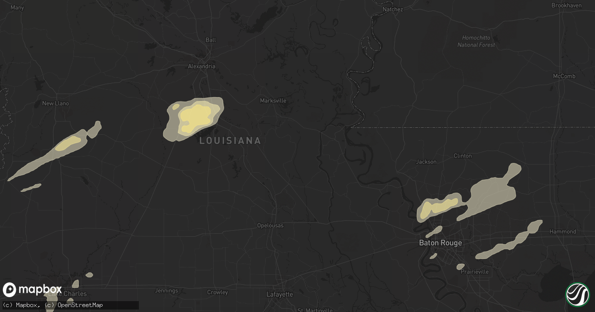 Hail map in Lucedale, MS on December 25, 2012